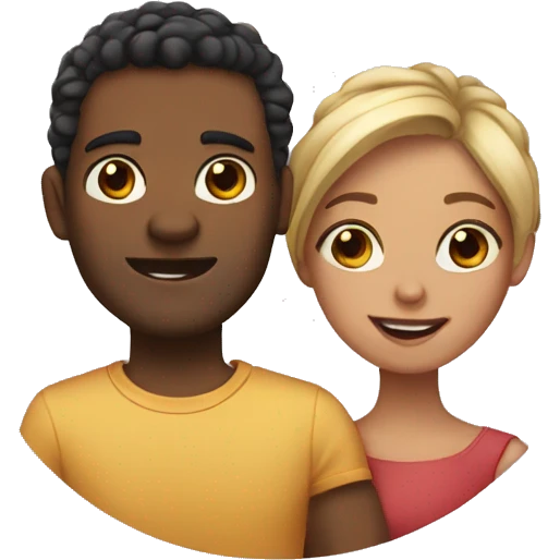 Cute couple emoji