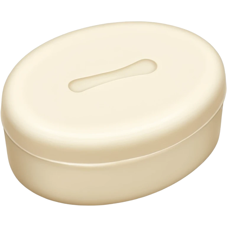 oval white soap emoji