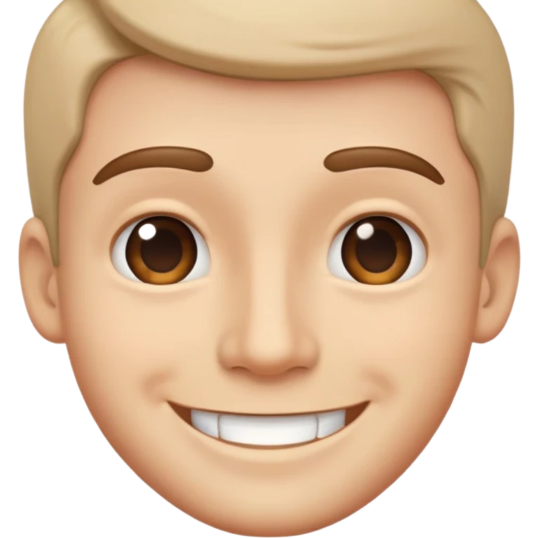 smiling male portrait close-up emoji
