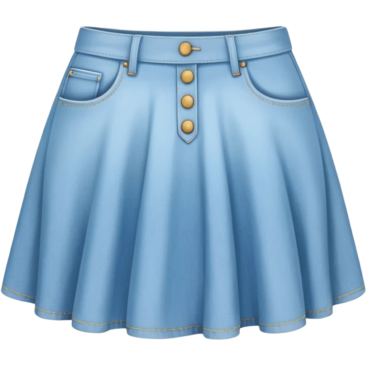 Short Light blue skirt emoji