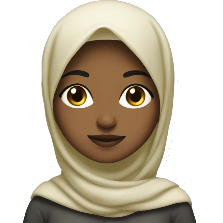 Coquette Muslim girl emoji