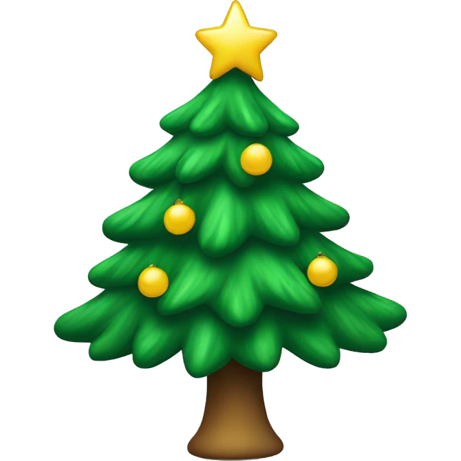 Green Christmas tree emoji
