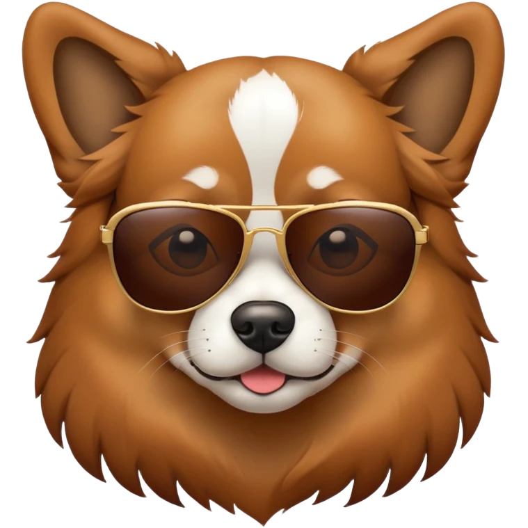 Dog with sunglasses  emoji