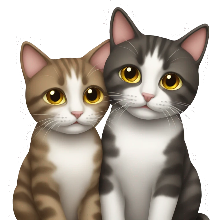 emoji with two cats emoji