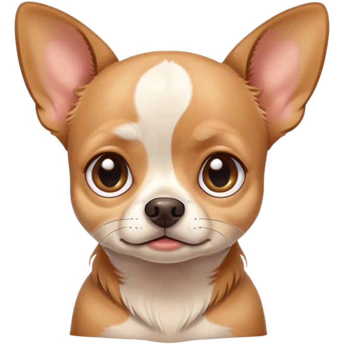 sad Chihuahua with droopy ears and big teary eyes emoji
