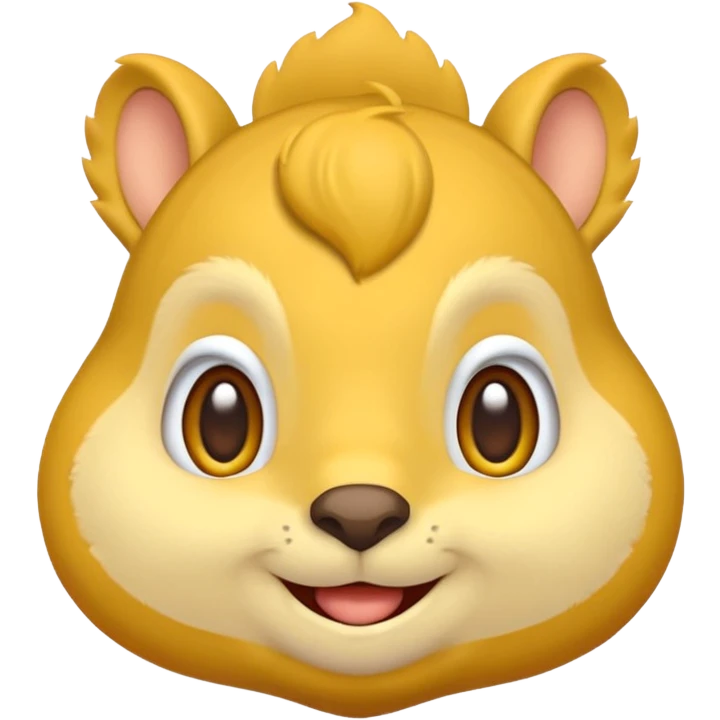 puffed up cheeks, like squirrel cheeks… but on a regular emoji emoji