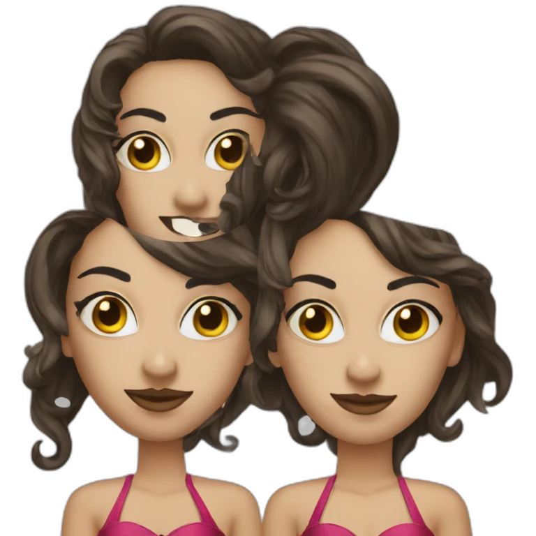 brunette in wearing carnaval mask emoji