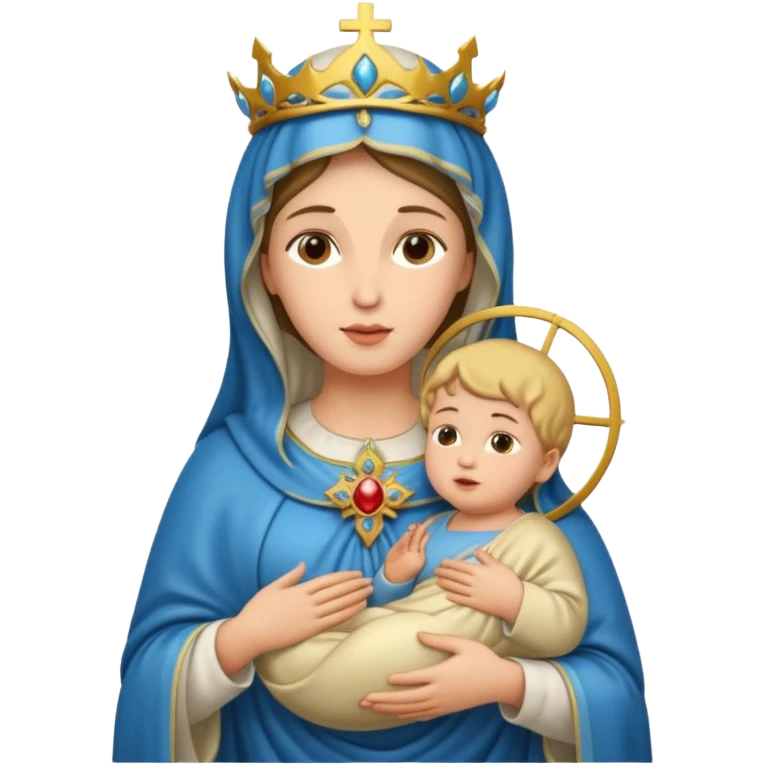 Virgen maria y Jesús emoji