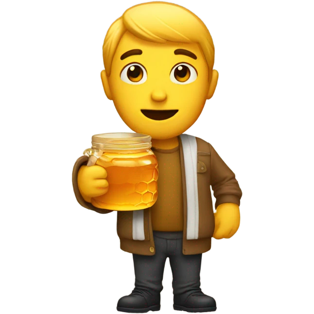 Guy having honey emoji