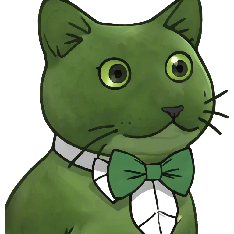 Cat with bow tie  emoji