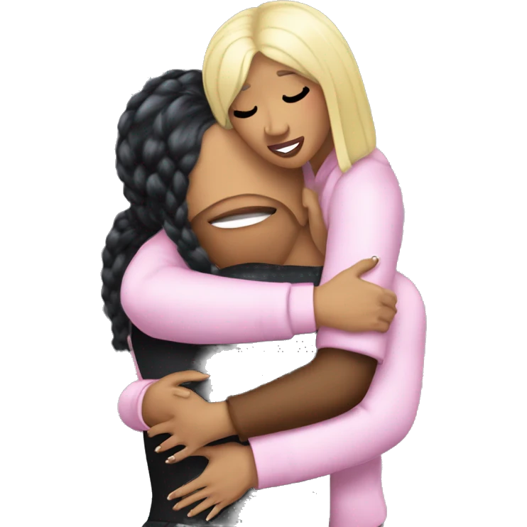 cardi b hugging Nicki Minaj emoji