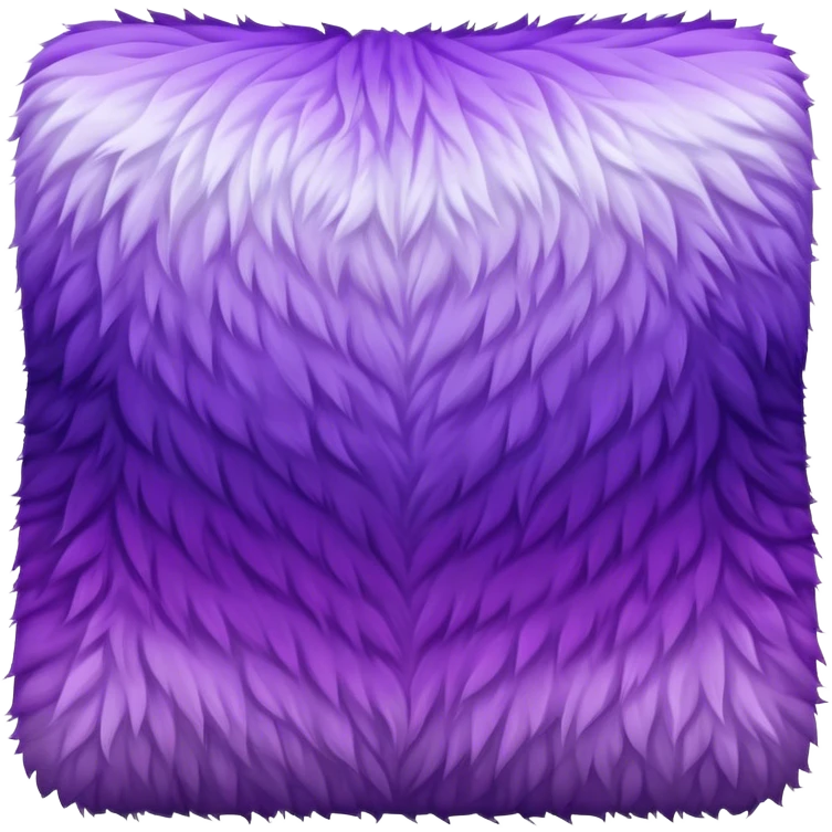 Purple fur blanket square ombre emoji