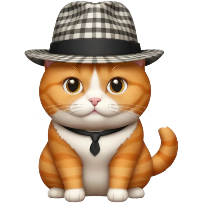 Fat cat in a hat emoji