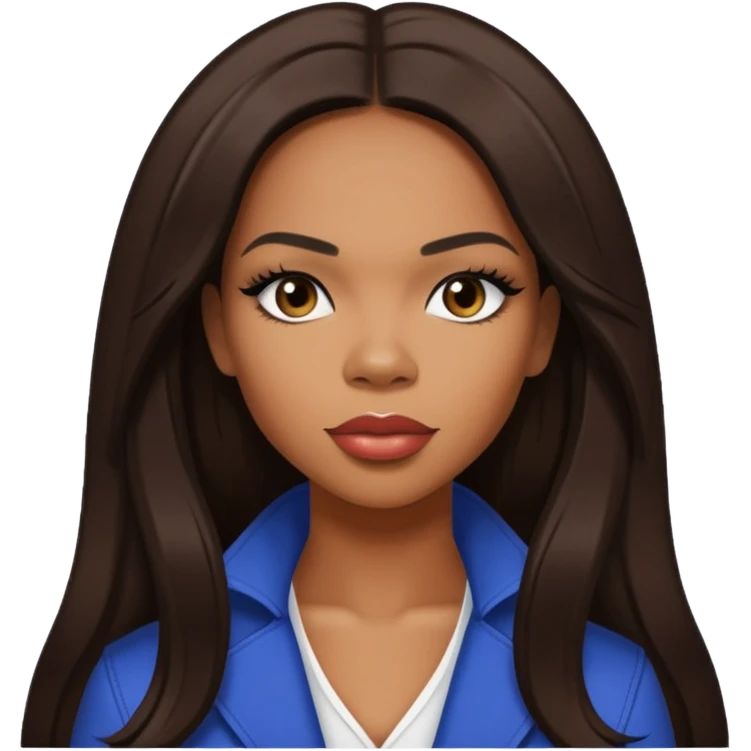 Tenitra Michelle Williams, R&B Singer from Destiny's Child with long dark brown hair, medium dark skin emoji