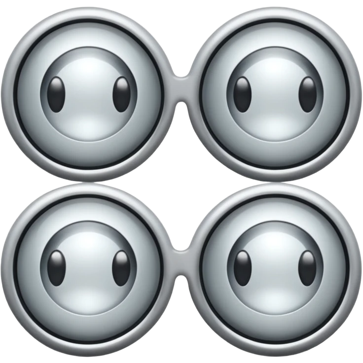lentes plateados emoji