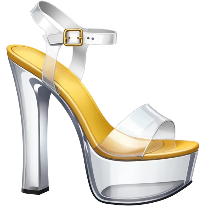 clear platform heel emoji