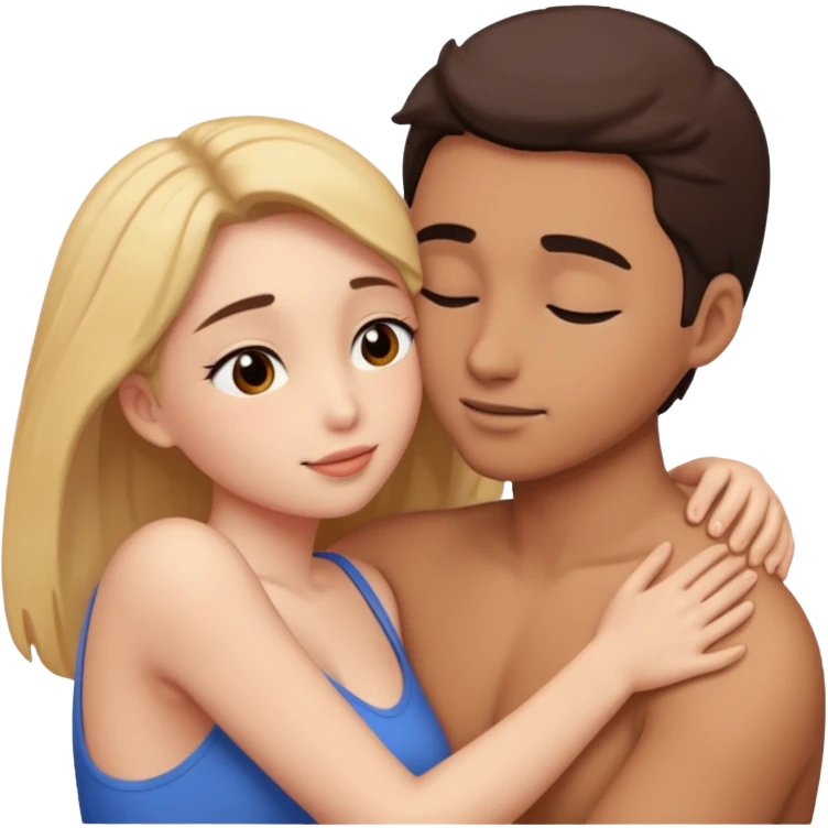 intimate moment between lovers emoji