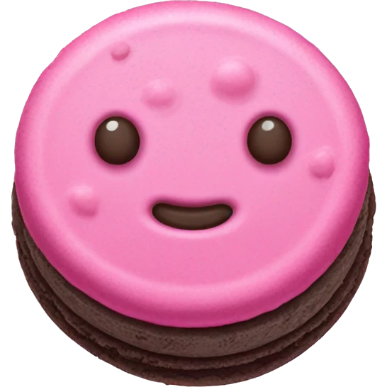Pink Oreo cookie  emoji