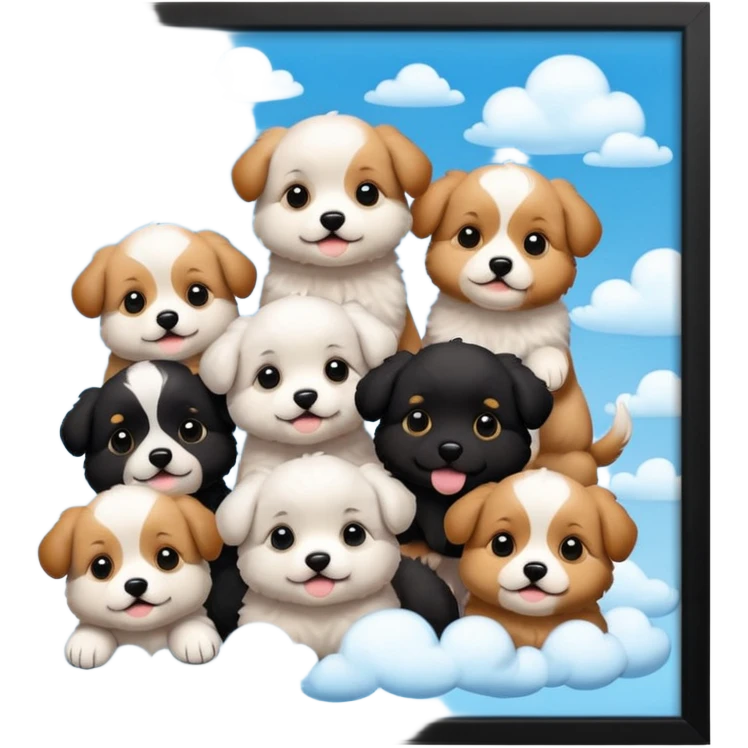 Cielo de los perritos emoji