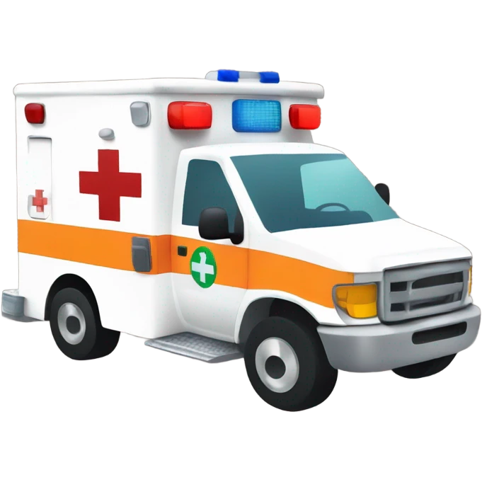 dragon driving an ambulance inside ambulance as an Emt emoji