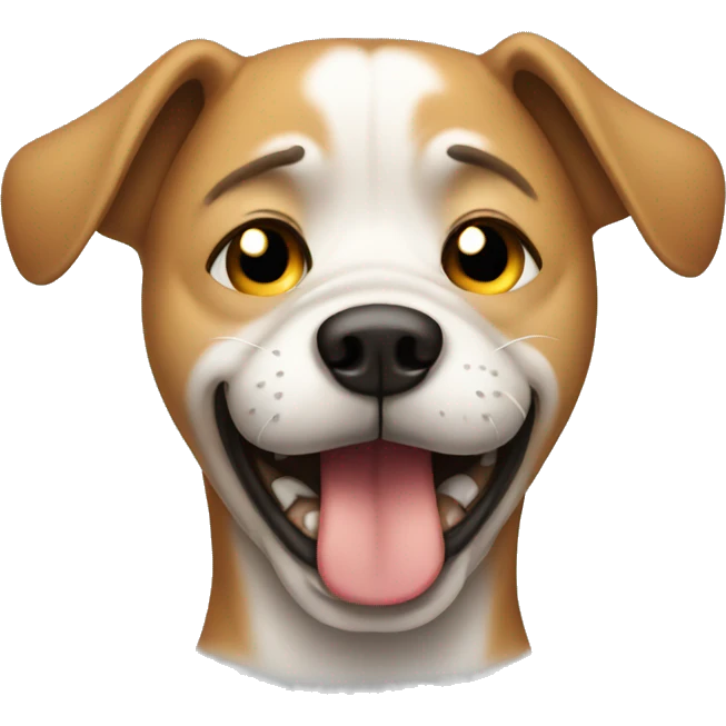 a crying dog emoji