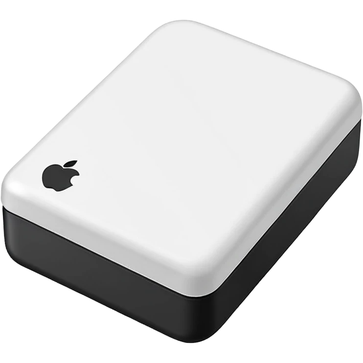 small rectangular eraser, clean matte surface, softly rounded edges, white color, detachable paper sleeve halfway around, slightly worn corner or light smudge, no pencil or extras, apple emoji style, soft lighting, subtle shadows, transparent background, emoji scale emoji