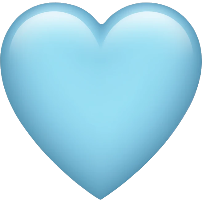 pale blue heart emoji