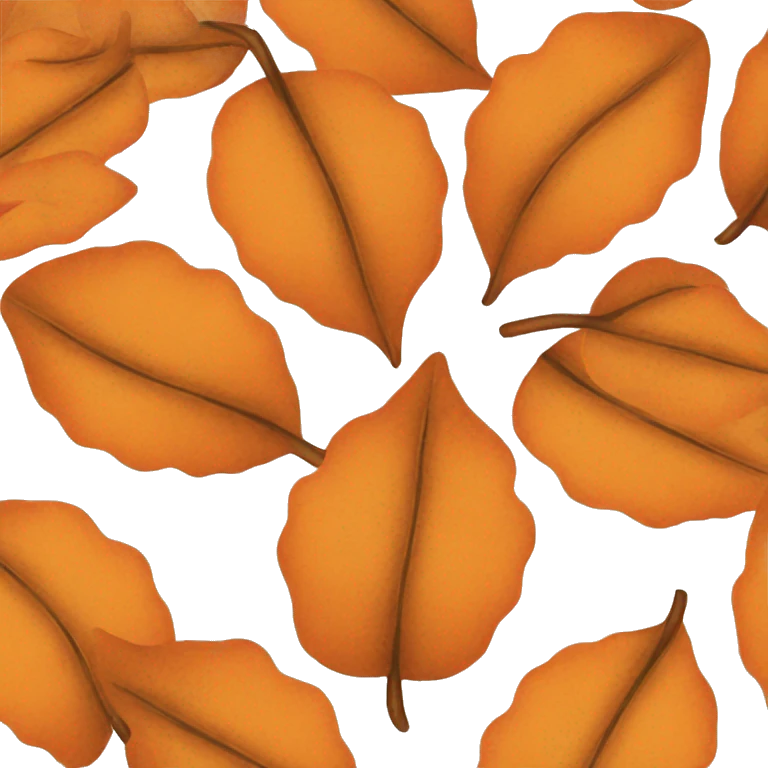 orange leaves emoji