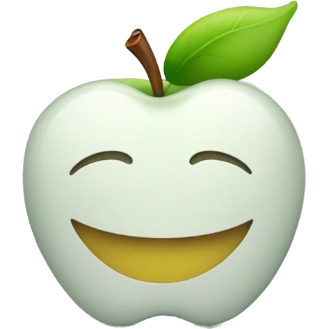 apple cartoon smile emoji