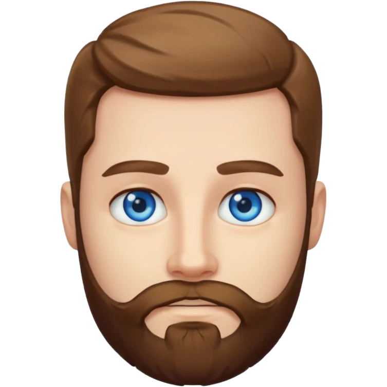 Beard with eyes emoji