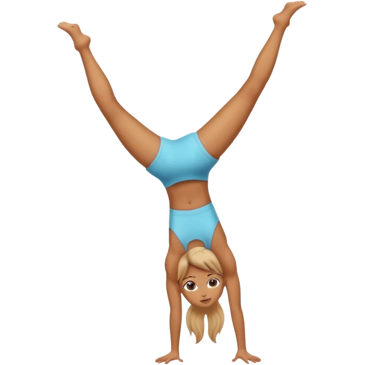 Girl hand stand emoji