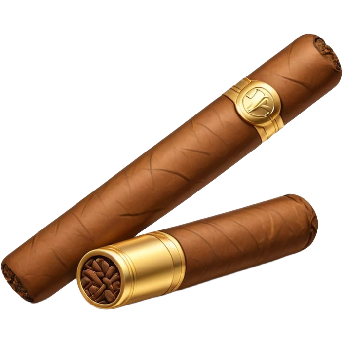 A luxury cigar emoji made of silver chrome, smooth metallic texture, minimal shape, glossy reflections, rich swag aesthetic, iOS emoji style, centered, clean white background emoji