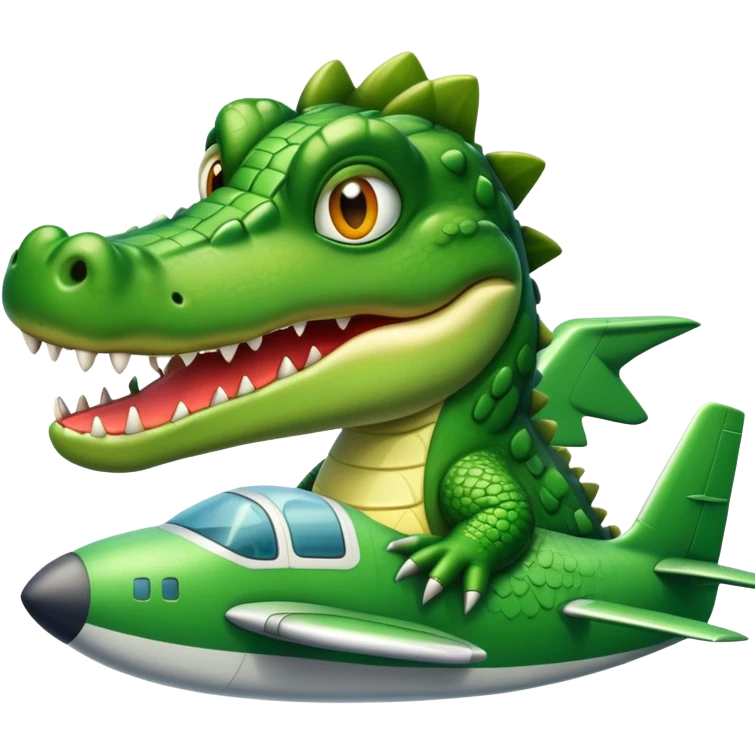 crocodiles bomb plane emoji
