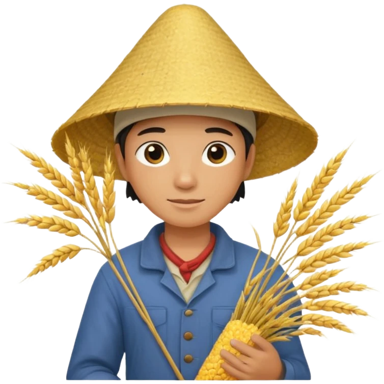rice farmer emoji