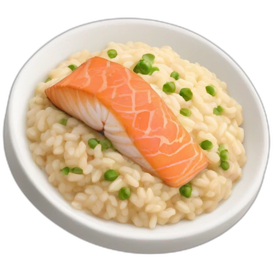 risotto au saumon emoji