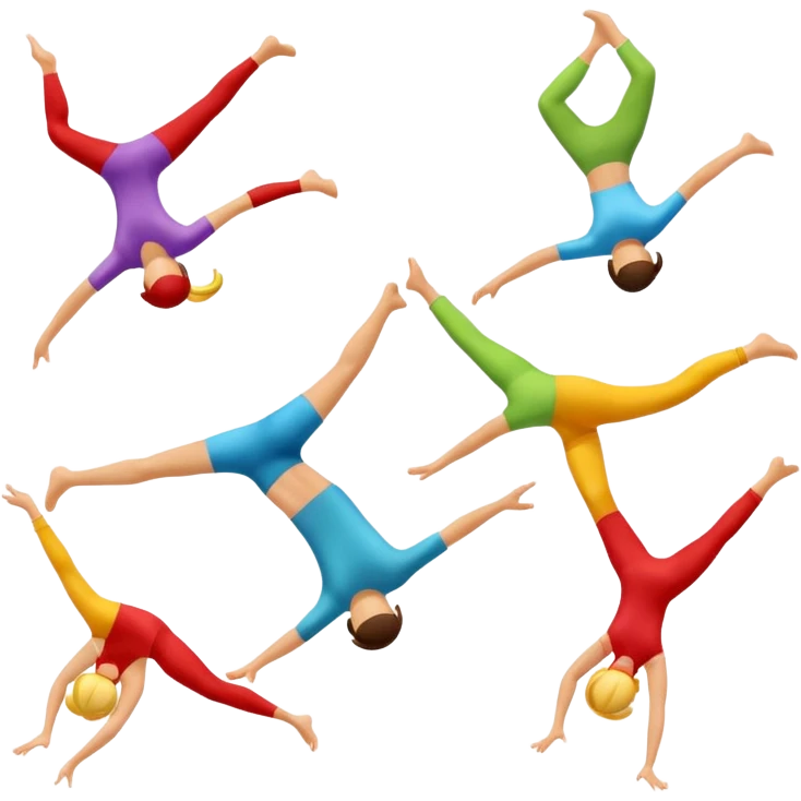 Acrobacias aereas en tela  emoji