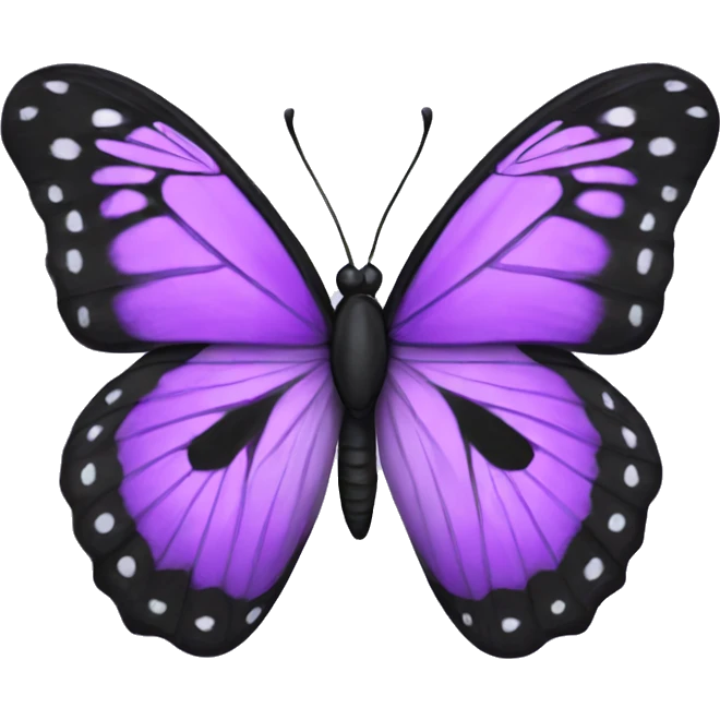 purple and black butterfly emoji