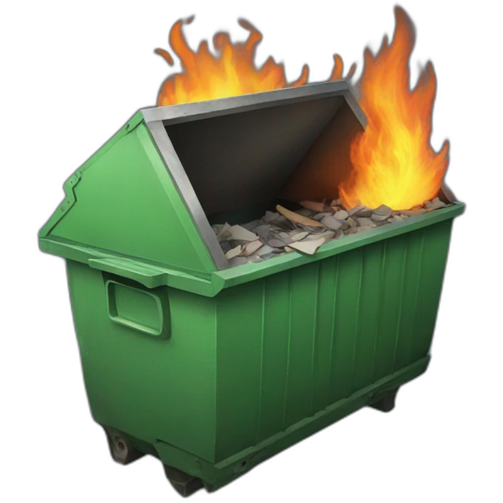 dumpster fire emoji