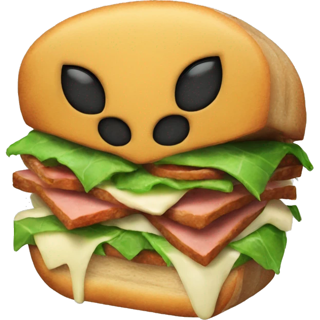 Eating sandwich Spider-Man  emoji