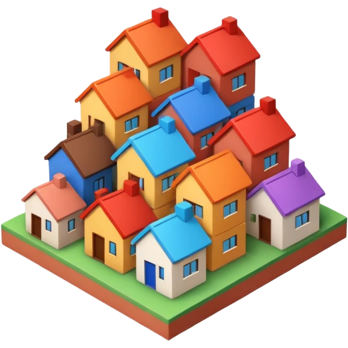 monton de casas compradas emoji