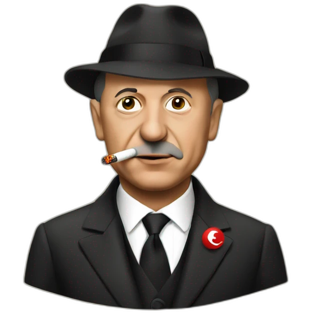 erdogan with cigarette emoji