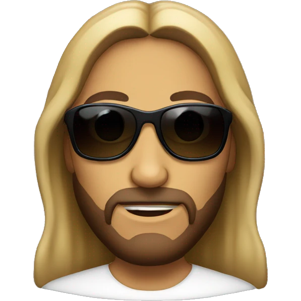 Jesus in sunglasses emoji