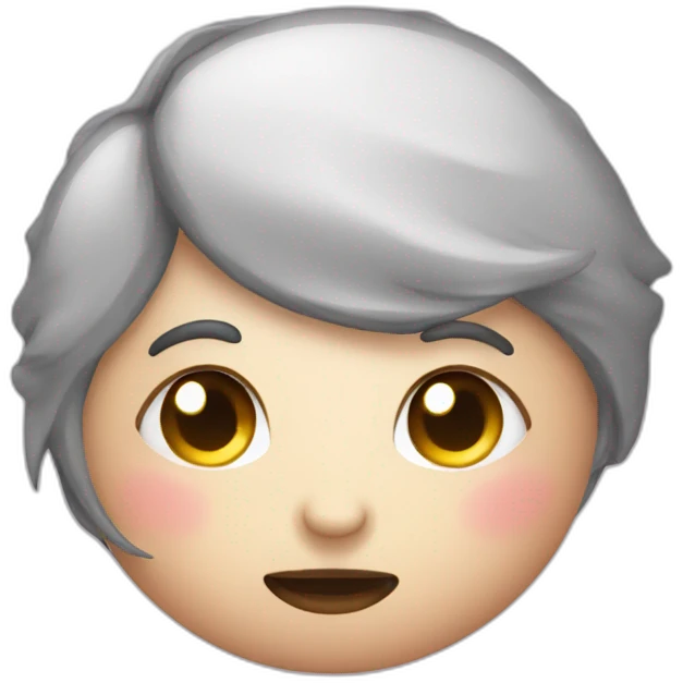 blushing moon emoji