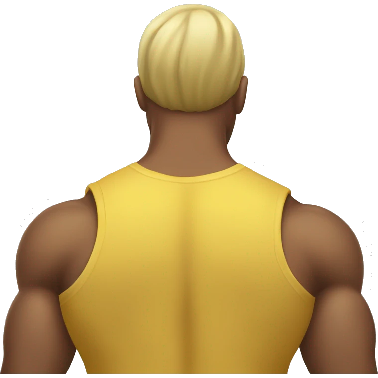 yellow Back muscle emoji
