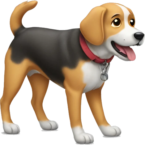 Dog walking  emoji