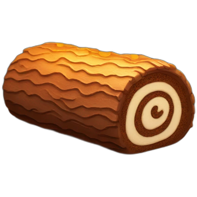 yule log cake emoji