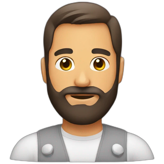 Huevo con barba  emoji