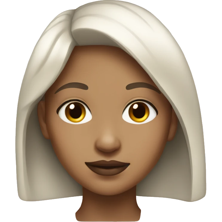 realistic portrait of light-skinned girl emoji