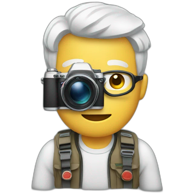 heros with photocamera emoji
