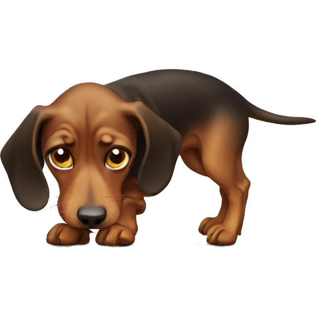 Bad dachshund  emoji